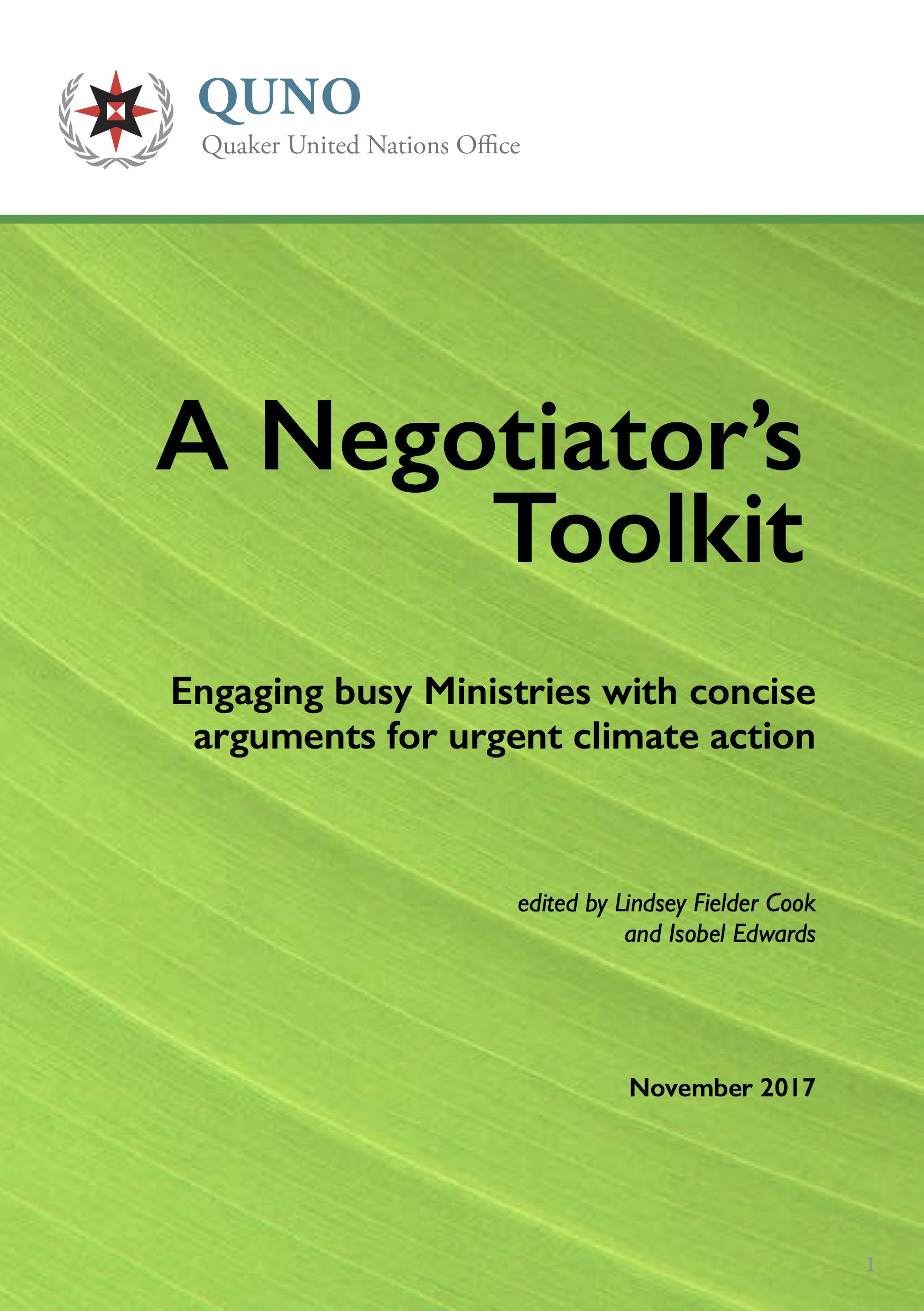 QUNO Negotiators Tookit_for web QUNO Negotiators Tookit_for web